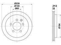 Disc frana 92106803 TEXTAR pentru Skoda Fabia Vw Fox Vw Spacefox Vw Suran