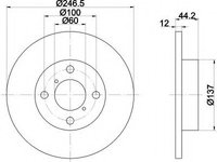 Disc frana 92110803 TEXTAR pentru Opel Agila