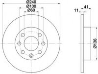 Disc frana 92111303 TEXTAR pentru Opel Corsa Opel Vita