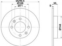 Disc frana 92111703 TEXTAR pentru CitroEn C4 CitroEn C3 CitroEn Xsara Peugeot 307 Peugeot Grand Peugeot Partner Peugeot Ranch CitroEn Berlingo CitroEn C2 Peugeot 1007