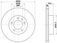 Disc frana 92122005 TEXTAR pentru Vw Touareg Audi Q7