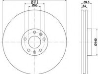 Disc frana 92122203 TEXTAR pentru Vw Phaeton Audi A8 Audi A6