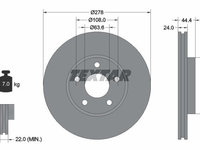 Disc frana 92124803 TEXTAR pentru Ford Tourneo Ford Transit