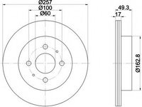 Disc frana 92131200 TEXTAR pentru Chevrolet Cruze