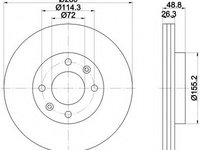 Disc frana 92131700 TEXTAR pentru Kia Carens