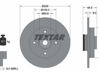 Disc frana 92133303 TEXTAR pentru Peugeot 307 CitroEn C4