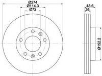 Disc frana 92146900 TEXTAR pentru Kia Carnival Kia Sedona