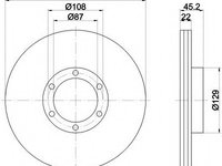 Disc frana 92149400 TEXTAR pentru Mitsubishi Galloper Hyundai Galloper