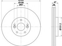 Disc frana 92157700 TEXTAR pentru Renault Laguna