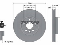 Disc frana 92159205 TEXTAR pentru Land rover Freelander Land rover Lr2 Ford Galaxy Ford S-max Volvo S80 Volvo Xc70 Volvo V70 Volvo S60 Volvo V60 Land rover Range rover