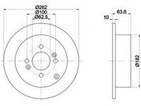 Disc frana 92161303 TEXTAR pentru Hyundai I20 Hyundai Click Hyundai Getz Hyundai Tb Kia Rio Hyundai Accent Hyundai Verna Kia Pride