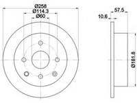 Disc frana 92163003 TEXTAR pentru Chevrolet Lacetti Chevrolet Nubira Chevrolet Optra Daewoo Nubira Daewoo Lacetti