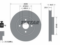 Disc frana 92166803 TEXTAR pentru Mazda 2 Mazda Demio Ford Fiesta