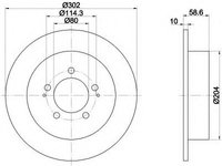 Disc frana 92167003 TEXTAR pentru Mitsubishi Outlander CitroEn C-crosser CitroEn Aircross CitroEn C4 Mitsubishi Galant Mitsubishi Lancer