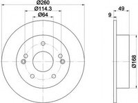 Disc frana 92172103 TEXTAR pentru Honda Accord