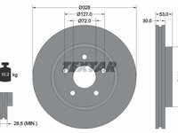 Disc frana 92184505 TEXTAR