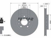 Disc frana 92195505 TEXTAR pentru Renault Megane Renault Gran Renault Fluence Dacia Duster Renault ScEnic Renault Laguna