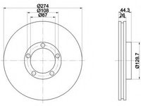 Disc frana 92221800 TEXTAR pentru Hyundai H Hyundai H-1 Hyundai Satallite Hyundai H300 Hyundai Iload