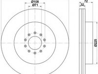 Disc frana 92223103 TEXTAR