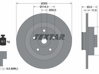 Disc frana 92233103 TEXTAR pentru Renault Latitude Renault Laguna