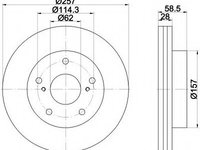 Disc frana 92236003 TEXTAR pentru Toyota Hilux