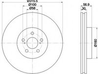 Disc frana 92236503 TEXTAR