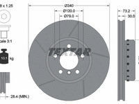 Disc frana 92265025 TEXTAR pentru Bmw Seria 1 Bmw Seria 3 Bmw Seria 4 Bmw Seria 2