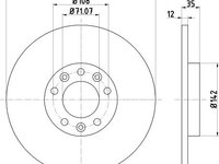 Disc frana 92267303 TEXTAR pentru CitroEn C4 Peugeot 308 CitroEn Spacetourer CitroEn Jumpy Peugeot Traveller Peugeot Expert Toyota Proace Peugeot 3008 Peugeot 5008 Opel Grandland CitroEn Grand