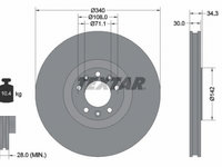 Disc frana 92268203 TEXTAR