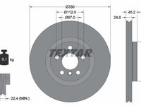 Disc frana 92274403 TEXTAR pentru Bmw Seria 2 Bmw X1