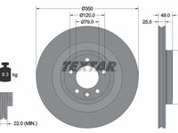 Disc frana 92278403 TEXTAR pentru Land rover Discovery