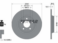 Disc frana 92282803 TEXTAR pentru Audi A4 Audi A5 Audi Q5 Audi A7 Audi A6