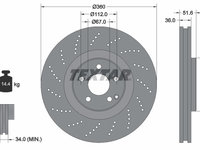 Disc frana 92283905 TEXTAR pentru Mercedes-benz Cls