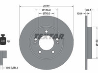 Disc frana 92291703 TEXTAR pentru Hyundai I30 Kia Ceed Kia Proceed