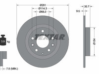Disc frana 92293703 TEXTAR pentru Mazda Cx-3