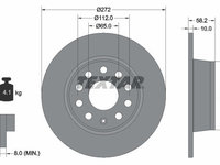 Disc frana 92300003 TEXTAR pentru Seat Ateca Audi Q2 Skoda Karoq Vw T-roc