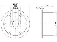 Disc frana 93019400 TEXTAR pentru Iveco Daily