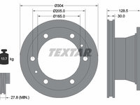 Disc frana 93084800 TEXTAR pentru Vw Derby Bmw Seria 3 Iveco Eurocargo Iveco Eurofire