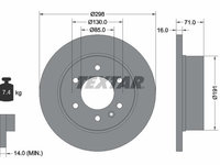 Disc frana 93143303 TEXTAR pentru Mercedes-benz Sprinter Vw Crafter