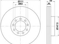 Disc frana 93177603 TEXTAR pentru Iveco Daily Iveco Eurocargo