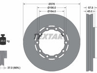 Disc frana 93193400 TEXTAR