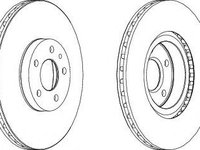 Disc frana ALFA ROMEO 146 (930) (1994 - 2001) FERODO DDF156 piesa NOUA