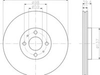 Disc frana ALFA ROMEO 146 (930) (1994 - 2001) TEXTAR 92055203 piesa NOUA