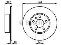 Disc frana ALFA ROMEO 147 937 BOSCH 0 986 479 B31