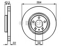 Disc frana ALFA ROMEO 147 937 BOSCH 0986478521