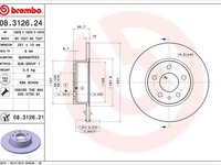 Disc frana ALFA ROMEO 147 937 BREMBO 08312624