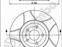 Disc frana ALFA ROMEO 147 937 BREMBO 09.4939.76