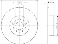 Disc frana ALFA ROMEO 147 (937) - Cod intern: W20113639 - LIVRARE DIN STOC in 24 ore!!!