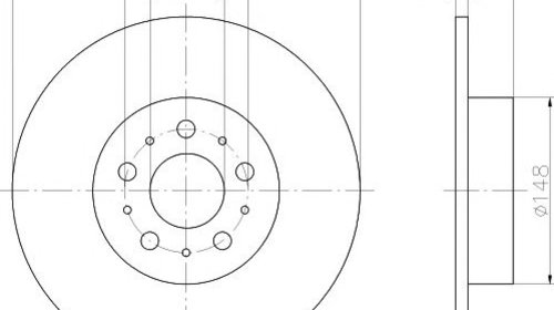 Disc frana ALFA ROMEO 147 (937) - OEM - MEYLE