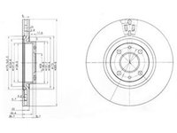 Disc frana ALFA ROMEO 155 167 DELPHI BG2407